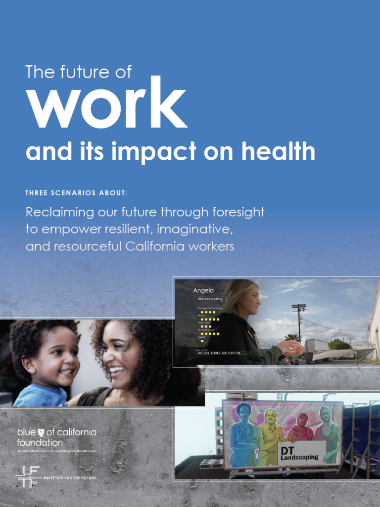 IFTF BSCF future of work and health report cover